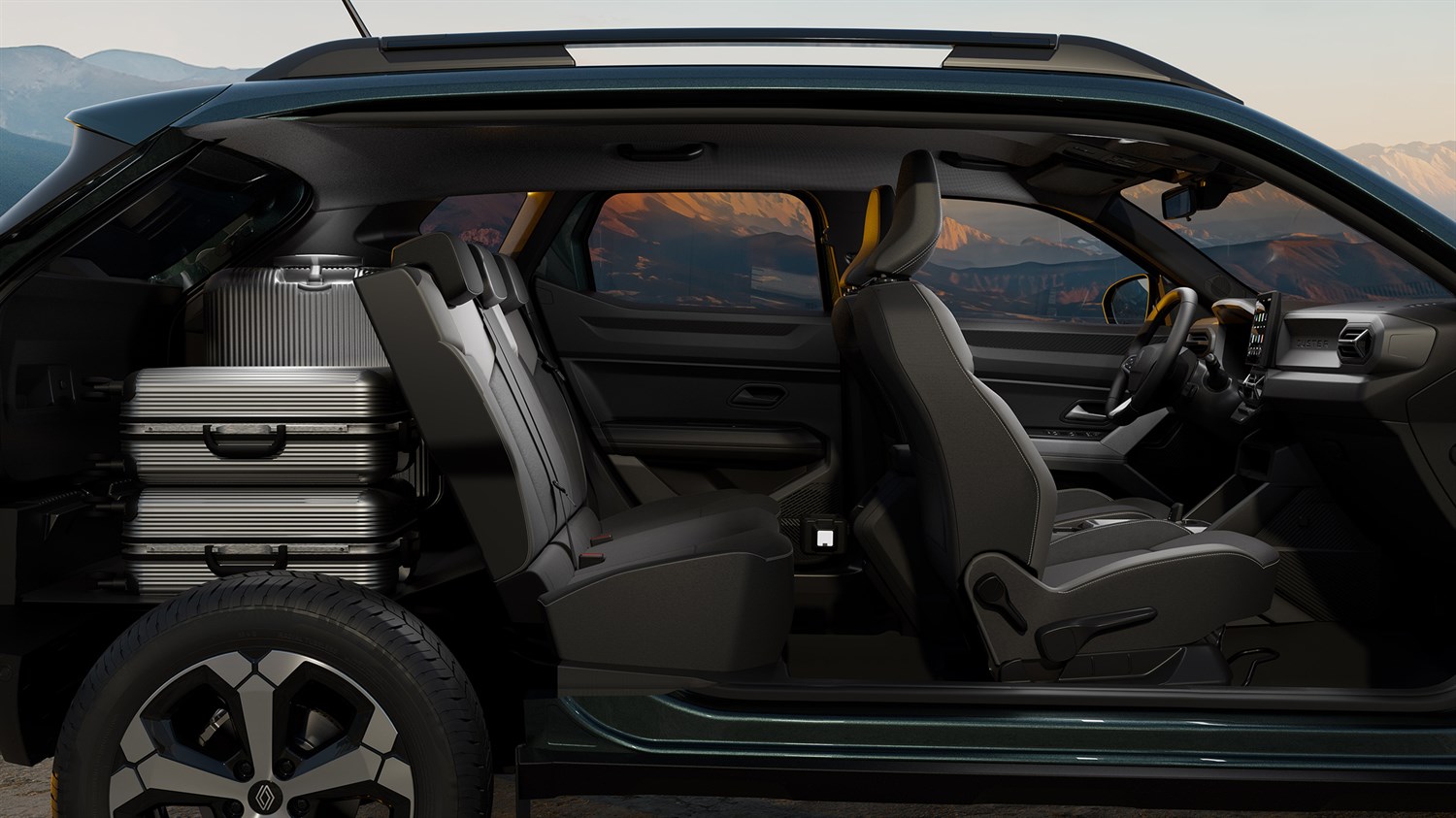 Renault Duster - interior space and dimensions