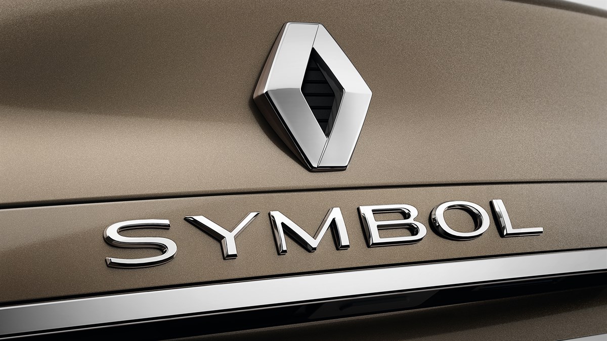 Renault SYMBOL logo closeup picture